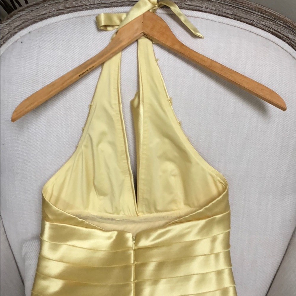 BCBG yellow cocktail dress size 6 - Picture 2 of 5